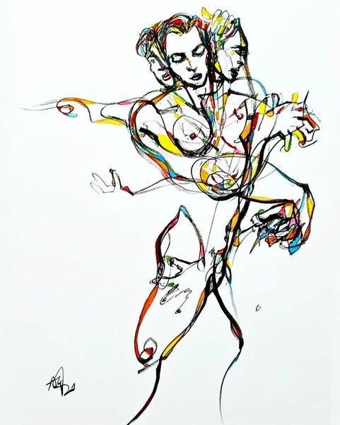 rhythm is a dancer -
continuous line drawing by Fatih Alasalvaroglu
rhythm is a dancer -
continuous line drawing by Fatih Alasalvaroglu